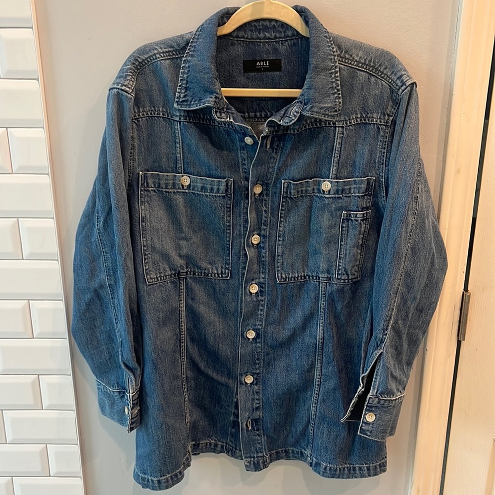 Able Denim Shacket